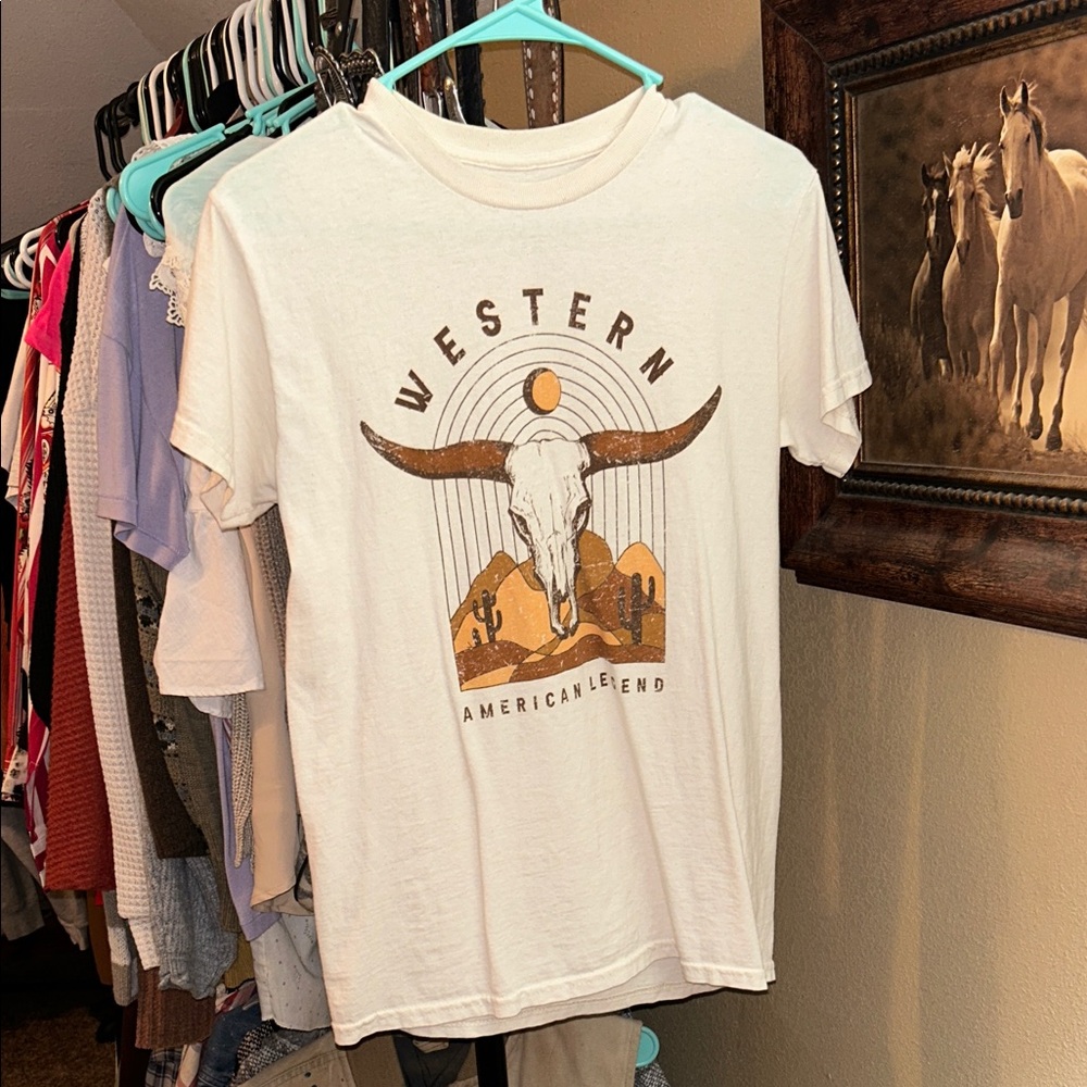 Full Tilt Cream Western Graphic Tee